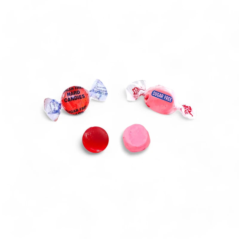 Sugar Free Cinnamon Lovers Mix Soft & Chewy Taffy & Hard Candy Discs, 1 Lb Diabetic & Keto Friendly Nut Free Gluten Free Individually Wrapped