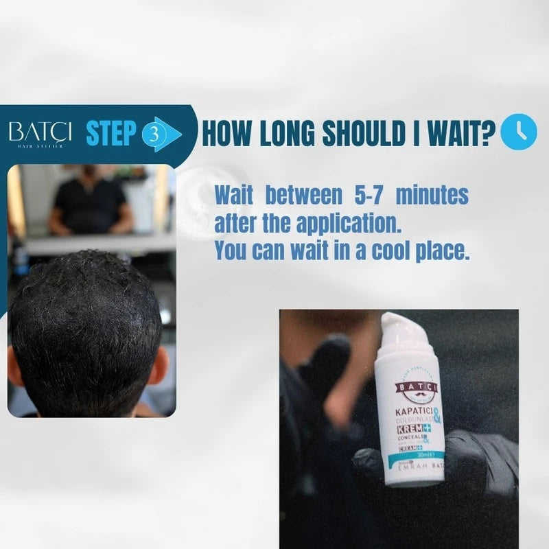 Batcı Hair Atelier Liquid Hair Concealer for Thinning Hair and Bald Spots | Luxury Long-Lasting Root Touch Up with Color Thickening Fibers | Professional, Natural-Looking Hair Coverage