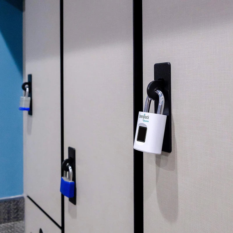 BENJILOCK BY HAMPTON BL40002WH BenjiLock 43 mm Fingerprint Padlock (Matte White)