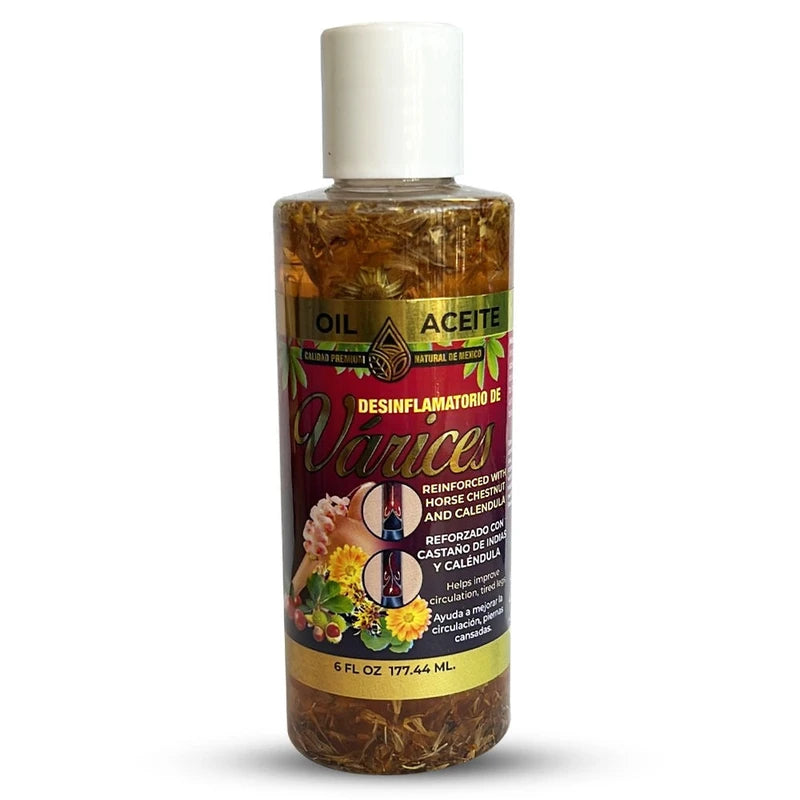 Tierra Naturaleza Aceite Oil Para Varices 6 Oz. Desinflamatorio