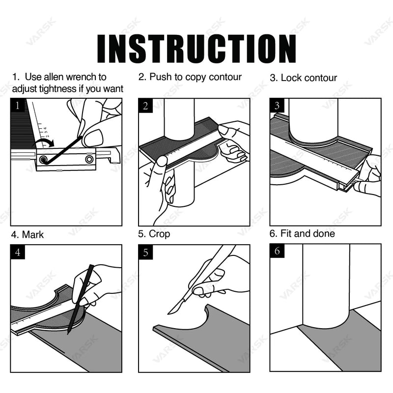 Christmas Gifts for Men Dad Husband, Stocking Stuffers, Upgraded Contour Gauge Profile Tool (10 Inch) with Lock, Irregular Shape Duplicator, Cool Gadgets for Men, Woodworking Tools for DIY Handyman