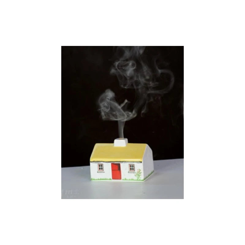 Irish Turf Peat Incense Complete Cottage Set with Real Peat Fire
