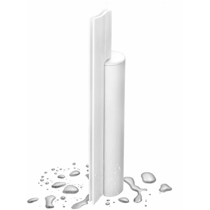 Cleret Dual Bladed Classic Bath Squeegee - All White