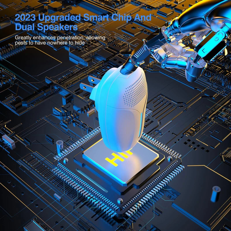 2023 Upgraded Version Ultrasonic Pest Repeller, Indoor Ultrasonic Repellent for Roach, Rodent, Mouse, Bugs, Mosquito, Mice, Spider, Ant,Electronic Plug in Pest Control,3 Mode Switching,6 Packs