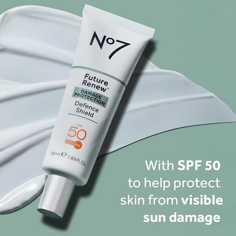 NO7 FUTURE RENEW DAMAGE PROTECTION DEFENCE SHIELD SPF50