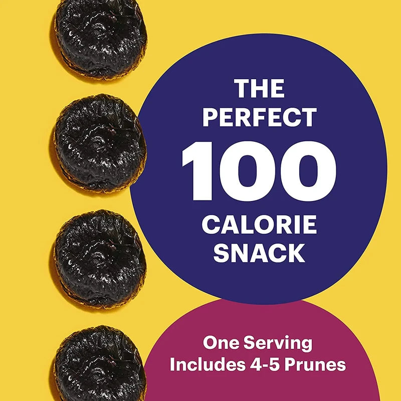 Sunsweet D'Noir Preservative Free Prunes | Pitted, Gluten Free, Vegan, Low Fat, Unsweetened, Unsulfured, No Added Sugar, No Preservatives | Dietary Fiber + other Natural Minerals | 8 oz Pouch