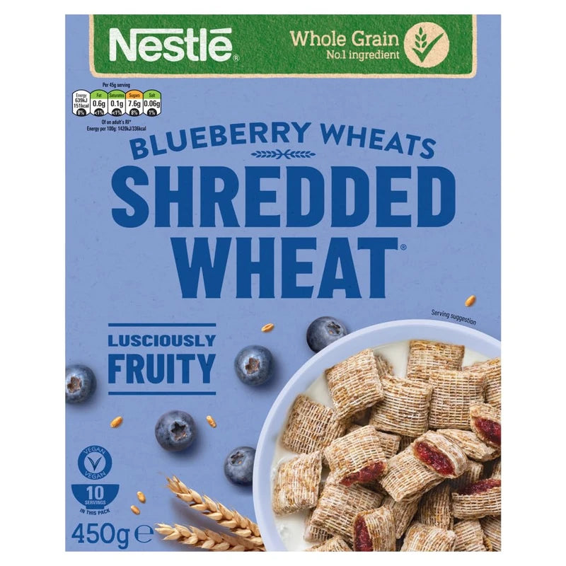 Nestlé Shredded Wheat Blueberry Wheats, 450g