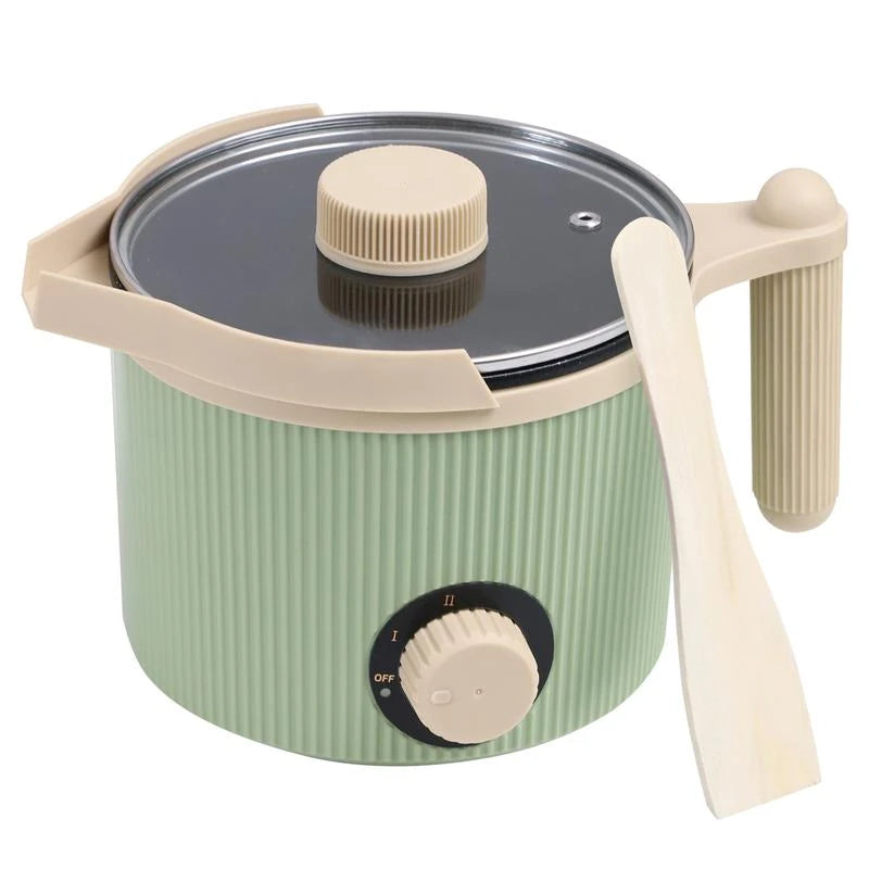 TOAUTO 1.5L Handheld Candle Melting Pot Small Wax Melting Pot with Easy Pour Spout, Two Power Levels, Easy Clean Non-Stick for DIY Crafting Beginner Green/Purple - Color: Green-1.5L