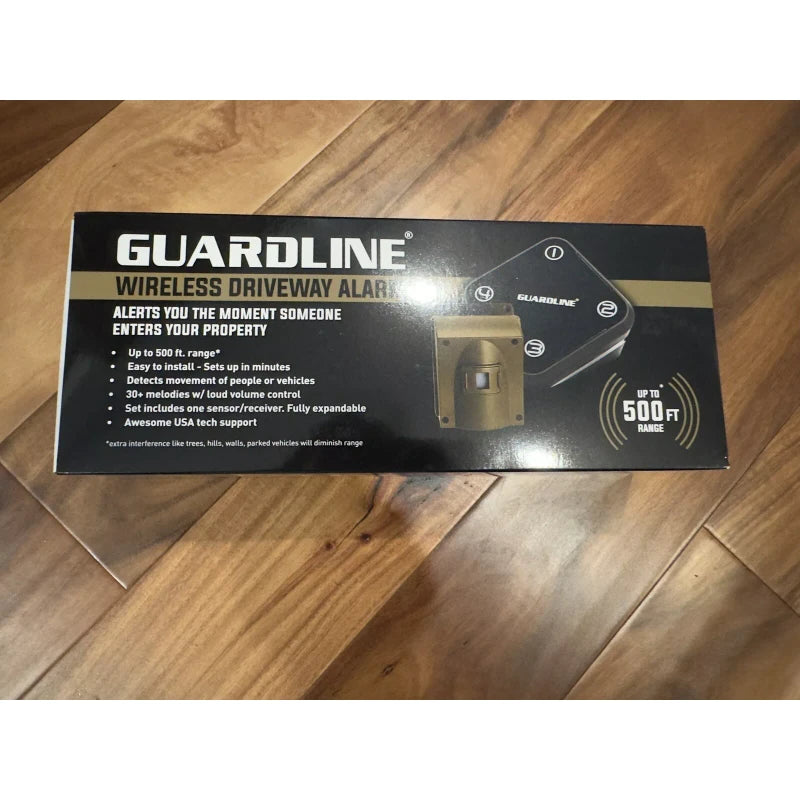 Guardline 500 Foot Range Wireless Driveway Alarm Weatherproof Outdoor Security