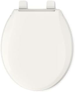 KOHLER 4639-RL-96 Cachet ReadyLatch Quiet-Close Round Toilet Seat, Soft Close Lid, Round Toilet Seat, Biscuit