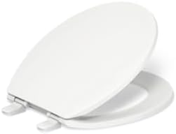 Kohler 20111-0 Brevia Round Toilet Seat, with Grip-Tight Bumpers, Quiet-Close Seat, Quick-Attach Hardware, White