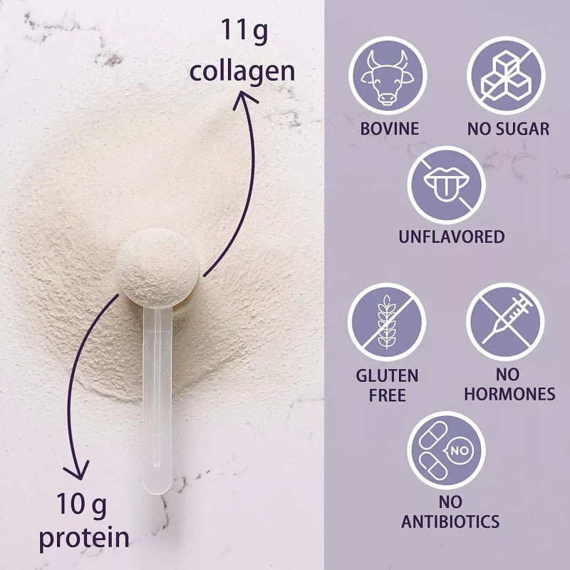 instaskincare Collagen Peptides Powder, Hydrolyzed Protein Peptides (Type 1 , 3) 1LB