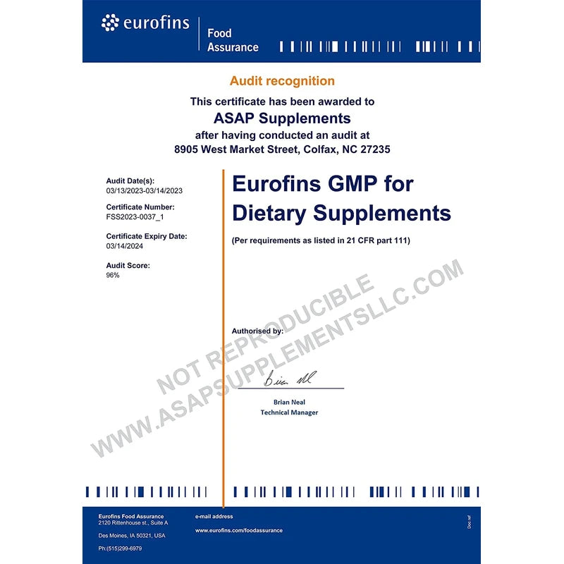 Absonutrix Serrapeptase Enzyme 583mg,125000 spu, 4 Oz drops, 200 Servings, Made in USA, Quick Absorption, Quality Ingredients, Third-Party Tested, Non-GMO, GMP Certified, Cruelty Free Products