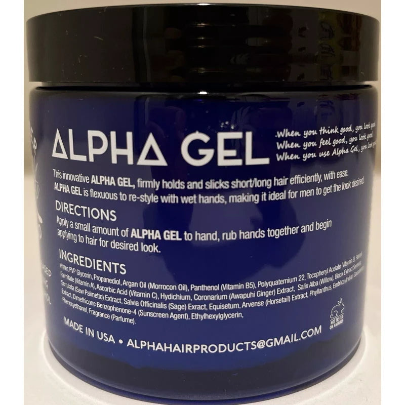 alpha hair gel Blue