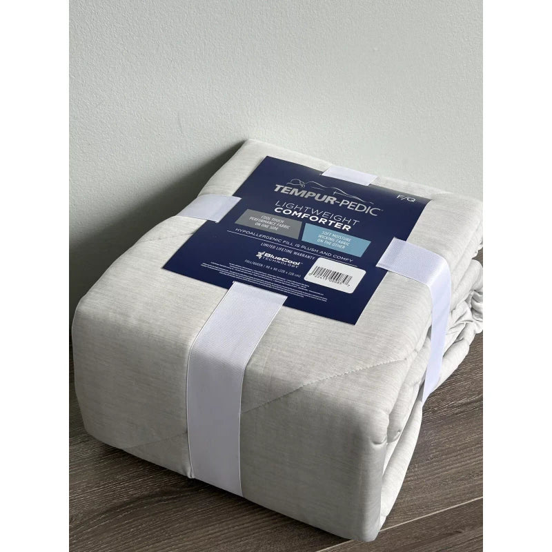 Tempur-Pedic One Tempur-Pedic Lightweight Comforter Blanket FULL/QUEEN Gray New!