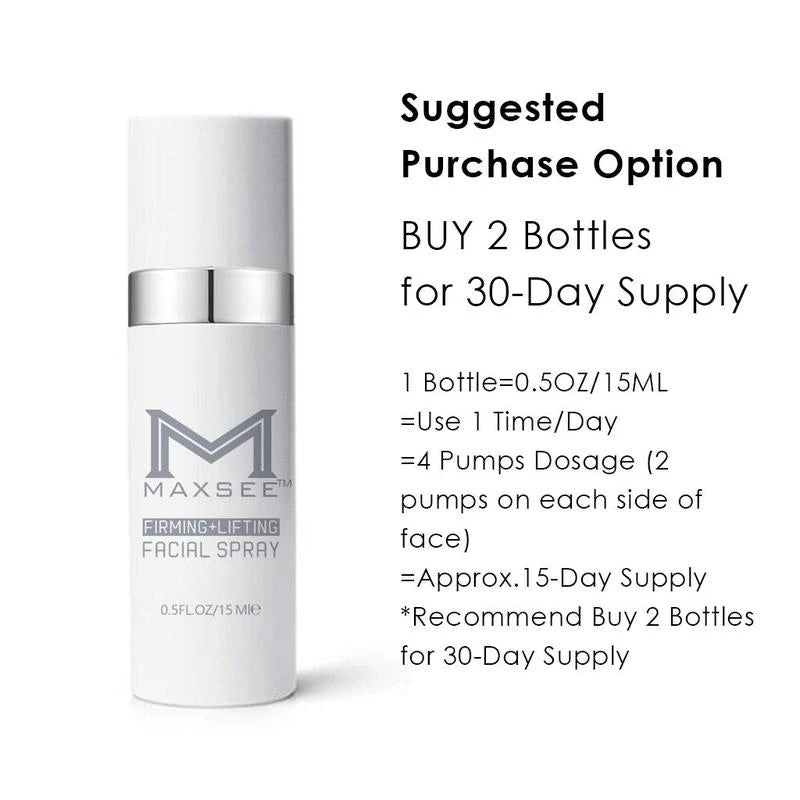 Maxsee Instant Firming & Lifting Facial Spray - Specification: 1*Maxsee Instant Firming & Lifting Facial Spray