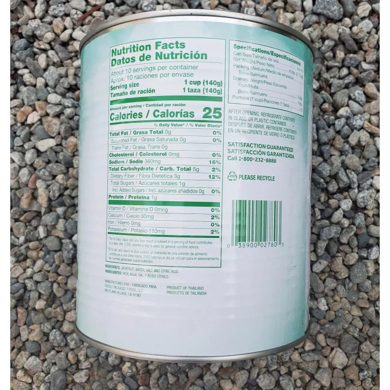 Dole Shredded Young Green Jackfruit in Brine, 95 Ounce or 6 lbs - 1 XL Can
