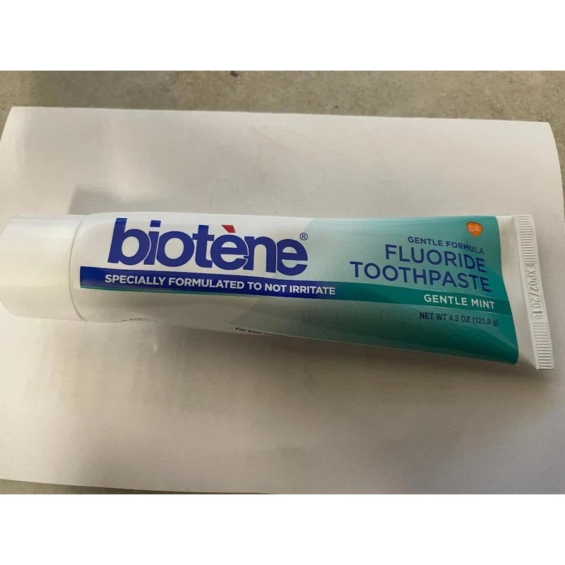 Biotène READ Collectible Biotene Gentle Mint Gentle Formula Fluoride Toothpaste 4.3 oz