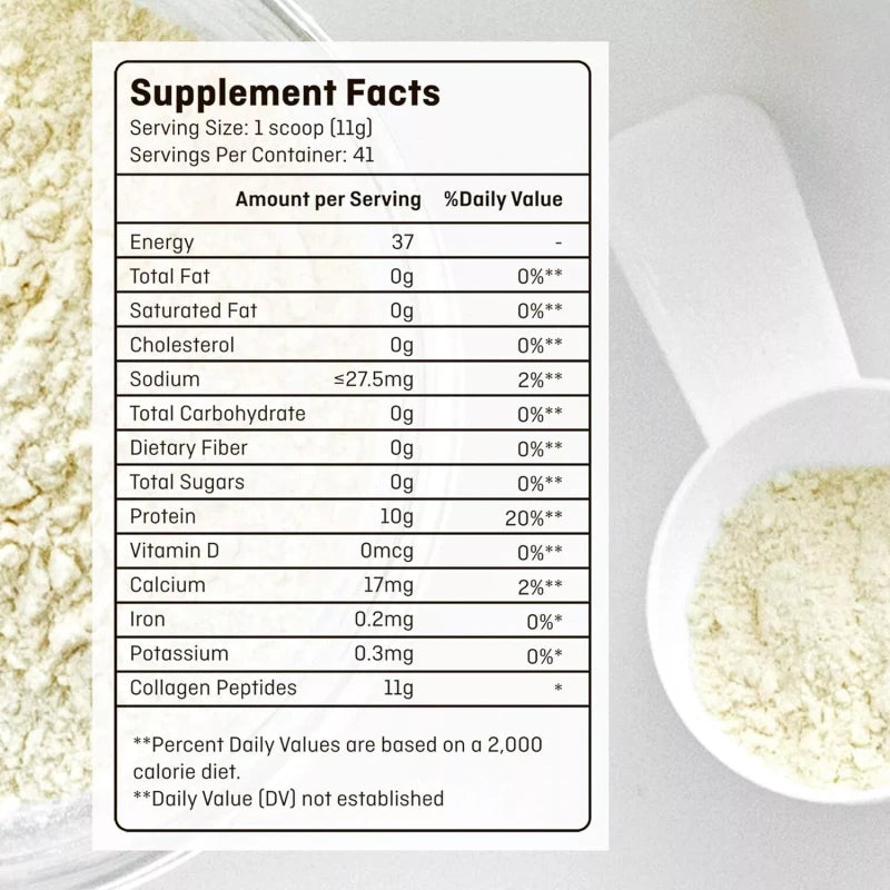 instaskincare Collagen Peptides Powder, Hydrolyzed Protein Peptides (Type 1 , 3) 1LB