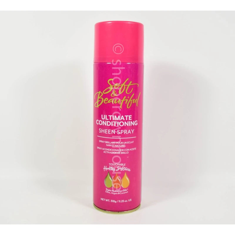 Soft & Beautiful Ultimate Conditioning Sheen Hair Spray Aerosol 11.25 oz