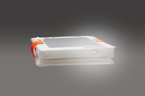 LuminAID Survivor Solar Lantern with Dual Phone Charger - Inflatable LED Lamp for Camping, Hiking and Travel - Emergency Light for Power Outages, Hurricane, Survival Kits