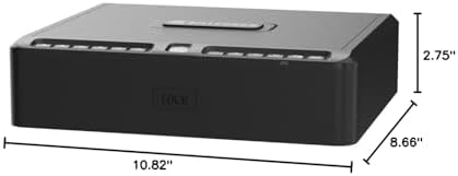 BILLCONCH Gun Safe for Handgun - Biometric Gun Safe 4 Ways Quick Access with Fingerprint/Full-digital Keypad/Key/APP Lock Handgun Pistol Safe for Nightstand Bedside Home