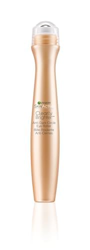 Garnier SkinActive Clearly Brighter Anti-Dark Circle Eye Roller, Sheer Tint Light/Medium, 0.5 Fl Oz (15mL), 1 Count (Packaging May Vary)