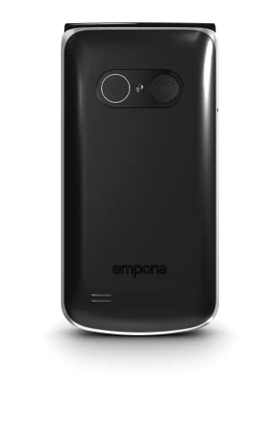 Emporia TOUCHsmart.2 - the ultimate Feature phone with WhatsApp, 4G Clamshell Phone with Touchscreen and keypad - Black/Silver (Official UK and IE Version)