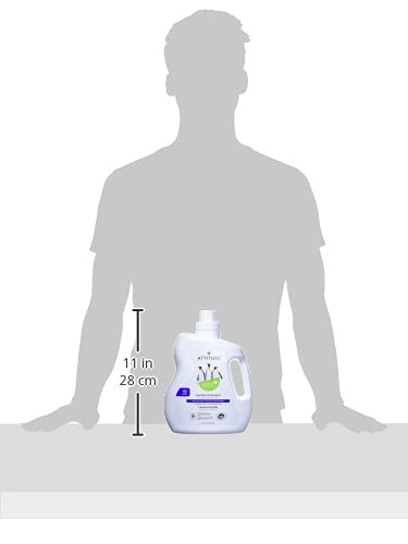 ATTITUDE Liquid Laundry Detergent, EWG Verified, HE Compatible, Plant-Based & Vegan, Natural Laundry Soap, Mountain Fresh Scent, 40 Loads, 67.6 Fl Oz