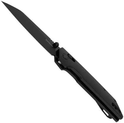 Kershaw Iridium Folding Pocket Knife, 3.4 inch D2 Steel Blade, DuraLock Locking Mechanism, Pocketclip