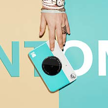 KODAK Printomatic Full-Color Instant Print Digital Camera - Colorful Photos On Zink 2x3" Sticky-Back Photo Paper - 5MP, Portable, Creative Fun Gift for Birthday, Christmas, Holiday - Blue
