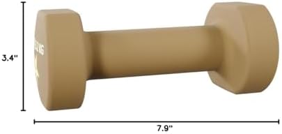 Yes4All Neoprene Coated Dumbbell Hand Weight Sets of 2 - Multiple Weight Options with 15 Colors, Anti-roll, Anti-Slip, Hexagon Shape