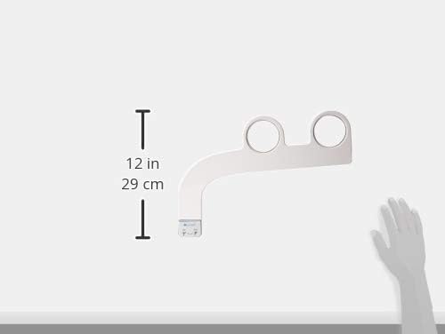 Brondell Bidet Attachment for Toilet SS-250 SimpleSpa Fresh Water Spray with Adjustable Water Pressure Side Arm Control, Slim Bidet Sprayer, Silver Knob (Dual Nozzle)