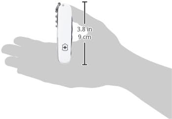 Victorinox Huntsman Swiss Army Knife, 15 Functions, Swiss Made Pocket Knife with Large Blade, Screwdriver, Scissors and Wood Saw - White