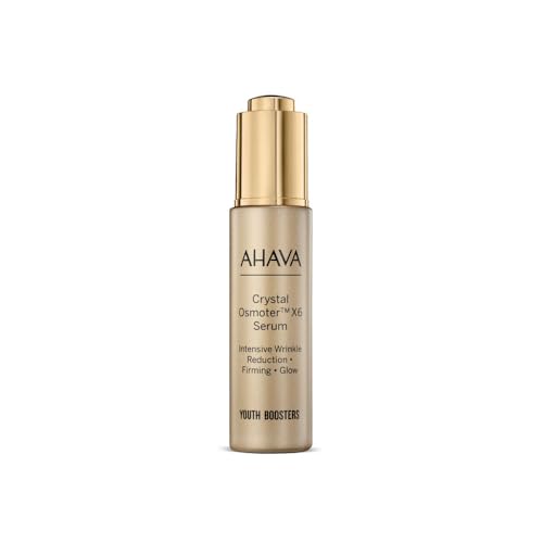 AHAVA Crystal Osmoter X6 Serum - Revolutionary Youth Booster & Intense Wrinkle Reduction, Enhances Youthful Glow & Firming, Enriched with Exclusive Blend of Dead Sea Osmoter & Jojoba Oil, 1 Fl.Oz