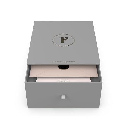 FoodieTot Toddler Snack Purse | Baby Toddler Gift Set | Snack Container for Puffs & Yogurt Melts | Toddler Snack Dispenser | Birthday Christmas Gift for Girls Age 1–4 Years