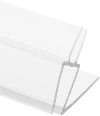 Prime-Line M 6256 Frameless Shower Door Bottom Seal for 1/4 in. Thick Glass Doors, Dual Flap and 45 Degree Drip Guard, 36 in., Clear Vinyl (Single Pack)