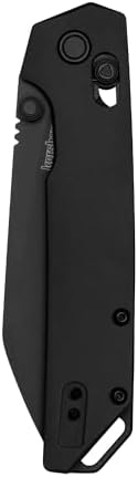 Kershaw Iridium Folding Pocket Knife, 3.4 inch D2 Steel Blade, DuraLock Locking Mechanism, Pocketclip