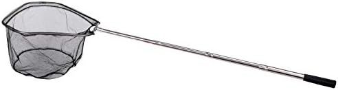 RESTCLOUD Fishing Landing Net with Telescoping Pole Handle, Fishing net Freshwater for Kids Men Women, Extend to 40-63 Inches