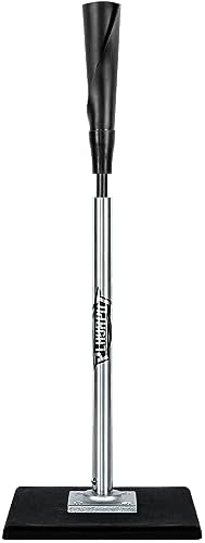 Portable Batting Tee for Baseball/Softball, Height Adjustment from 25-37 inch,Easy Transport Premium Baseball Tee with Rubber Top,Heave Duty Base Hitting Tee for Kids/Youths/Adults