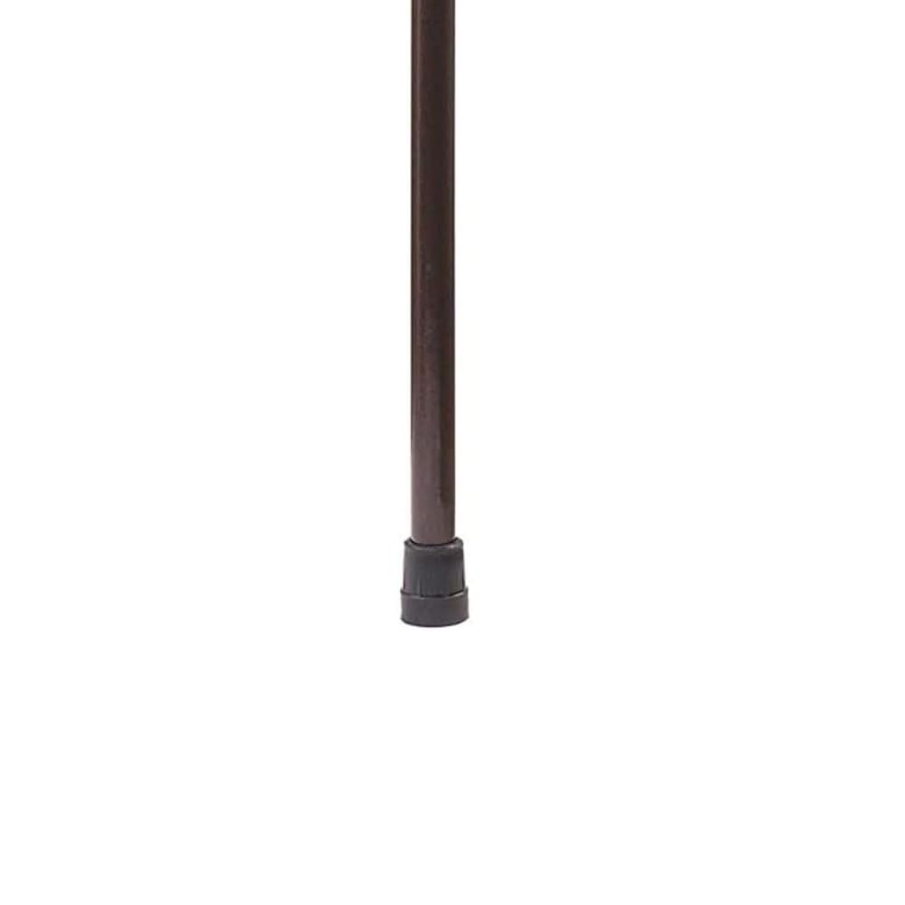 DMI Round Handle Wood Cane, Wooden Walking Cane with Rubber Tip, Durable and Warp Resistant Walnut Wooden Walking Stick, Lightweight and Strong, Holds up to 250 lbs, Made in the USA