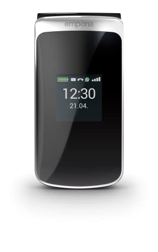 Emporia TOUCHsmart.2 - the ultimate Feature phone with WhatsApp, 4G Clamshell Phone with Touchscreen and keypad - Black/Silver (Official UK and IE Version)
