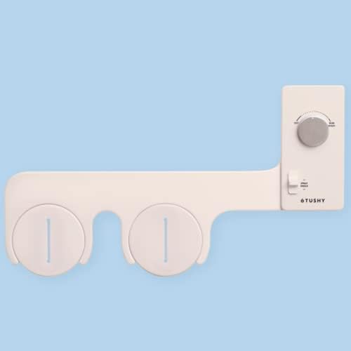 TUSHY Classic 3.0 Bidet Seat Attachment - A Non-Electric Self Cleaning Water Sprayer with Adjustable Water Pressure Nozzle, Angle Control & Easy Home Installation (Biscuit/Platinum)