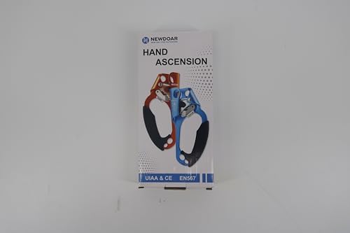 NewDoar UIAA & CE Certified Hand Ascender Rock Climbing Tree Arborist Rappelling Gear Equipment Rope Clamp for 8~13MM Rope