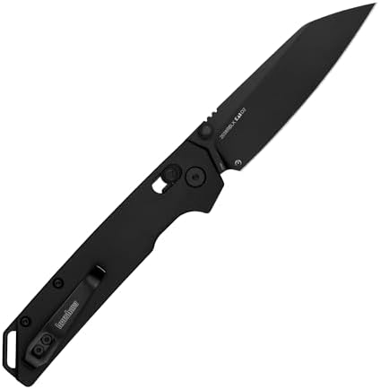 Kershaw Iridium Folding Pocket Knife, 3.4 inch D2 Steel Blade, DuraLock Locking Mechanism, Pocketclip