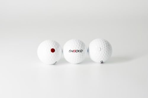 SHOCK'D GOLF BALLS - The World's Loudest Golf Ball - Viral Prank Ball (Sleeve of 3, Novelty)