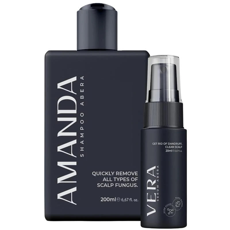 Combo Abera Amanda Shampoo & Vera Serum - Abera Combo for Stronger Hair & Healthier Scalp - Specification: Combo 1 Shampoo + 1 Serum