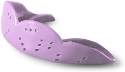 SISU Aero Medium Mouthguard, Lucky Lavender - 1.6mm Thin - Custom-Molded Fit - Slim Design - Remoldable Up to 20 Times - for Team Sports - Non Toxic