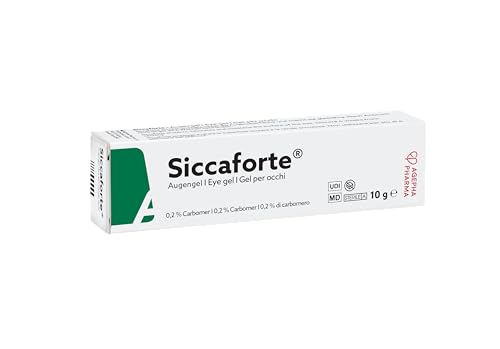 Siccaforte | Intensive Dry Eye Gel with Carbomer | Smooth, Moisturizing for Fresh Eyes | Soothing and Sore Eyes | Comfortable on Eyes for Day Time Use