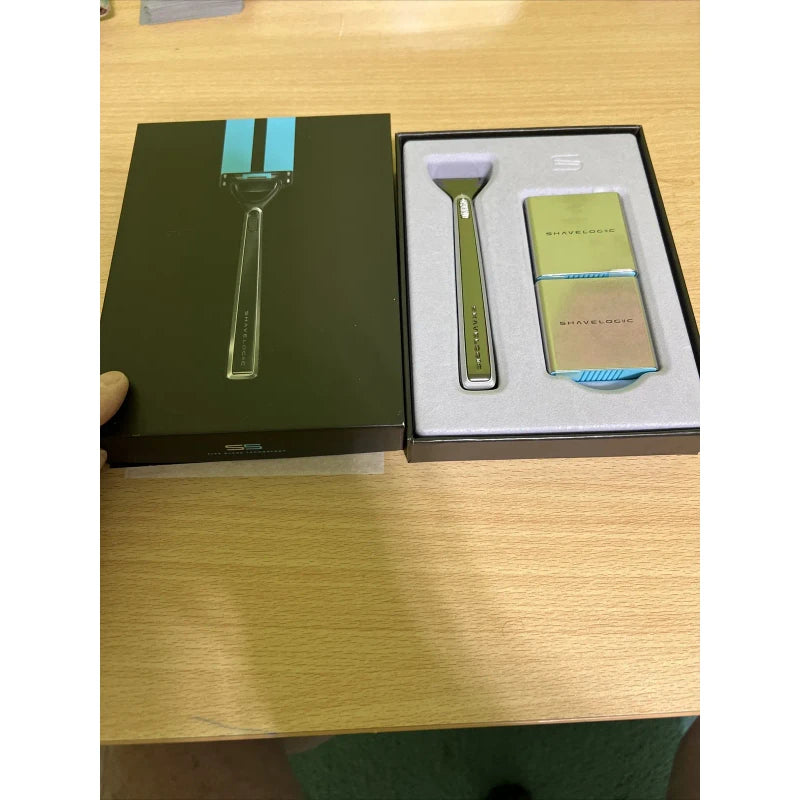 ShaveLogic SL5 Shaving System Four (4) Five Blade Cartridges All-Metal Handle